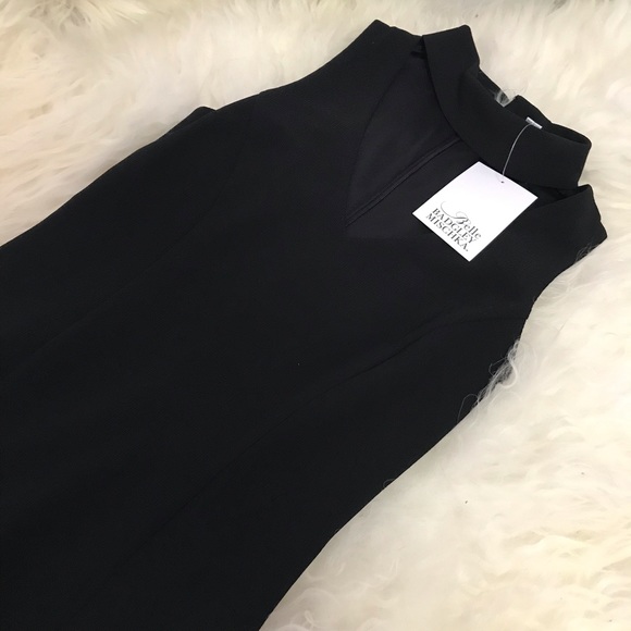 BELLE BADGLEY MISCHKA Choker V-Neck Cocktail Dress - Picture 3 of 6